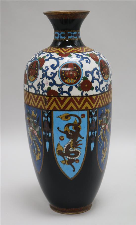 A cloisonne vase